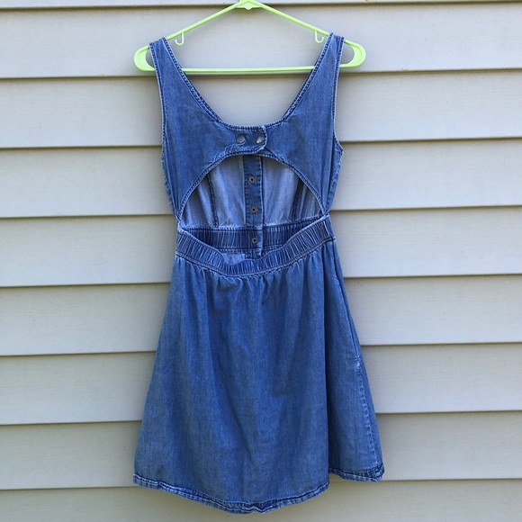 Super cute denim chambray summer dress - Picture 5 of 6
